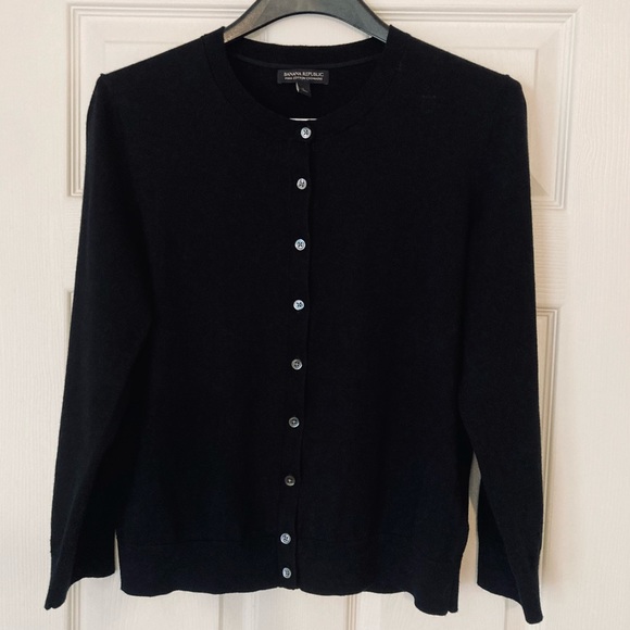 Banana Republic Cotton Cashmere Cardigan Size L - Picture 3 of 10